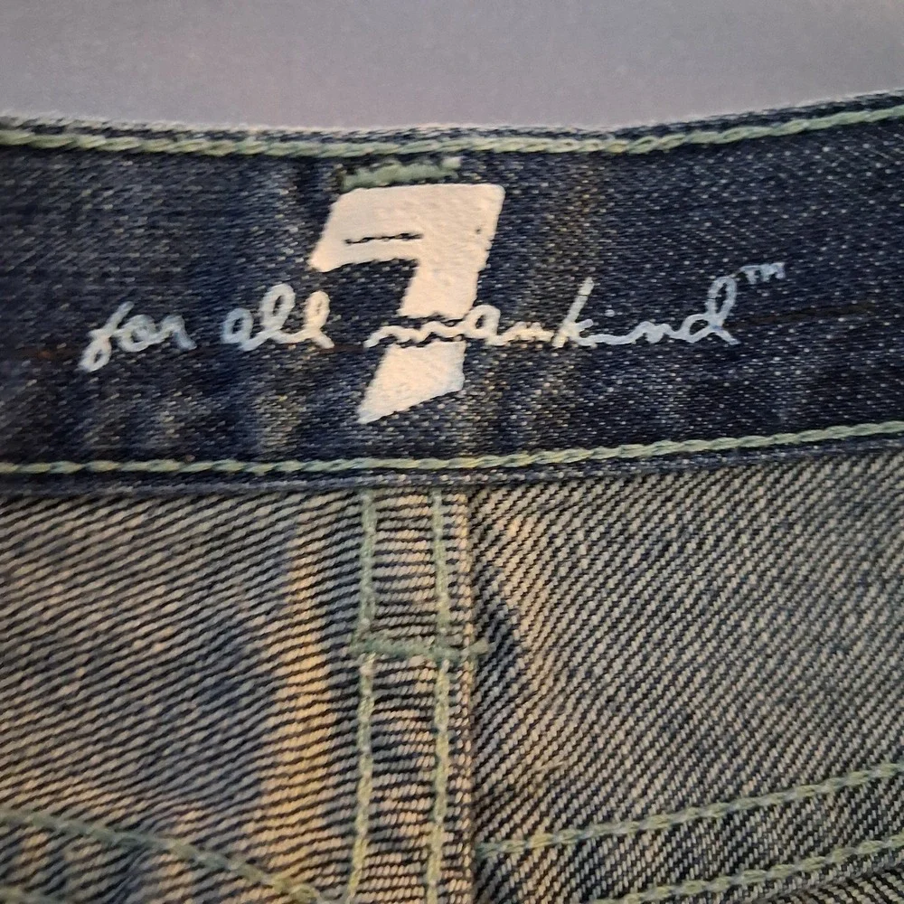 Women's 7 For‎ All Mankiind Flare Leg Dojo Jeans SZ 29 Style Embellished Pockets